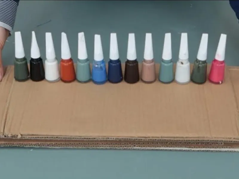 نحوه ساخت تابلوهای دیواری شیک فقط با لاک ناخن