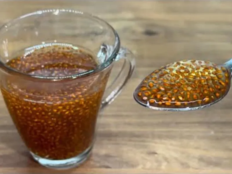 روش ساده برای درست کردن شربت تخم شاهی در تابستان