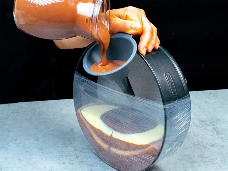 طرز تهیه دسر بیسکویتی با کرم وانیلی و شکلاتی | خنک و خوشمزه برای تابستان