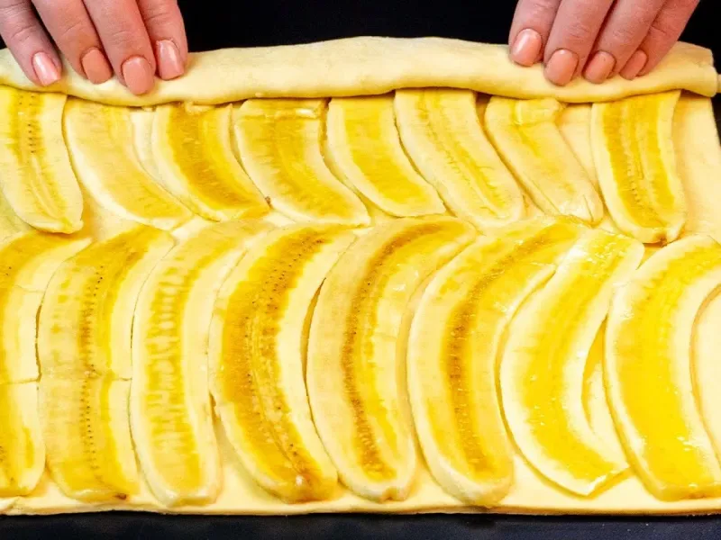 طرز تهیه شیرینی عصرانه فقط با 1 عدد موز طرز تهیه شیرینی عصرانه فقط با 1 عدد موز