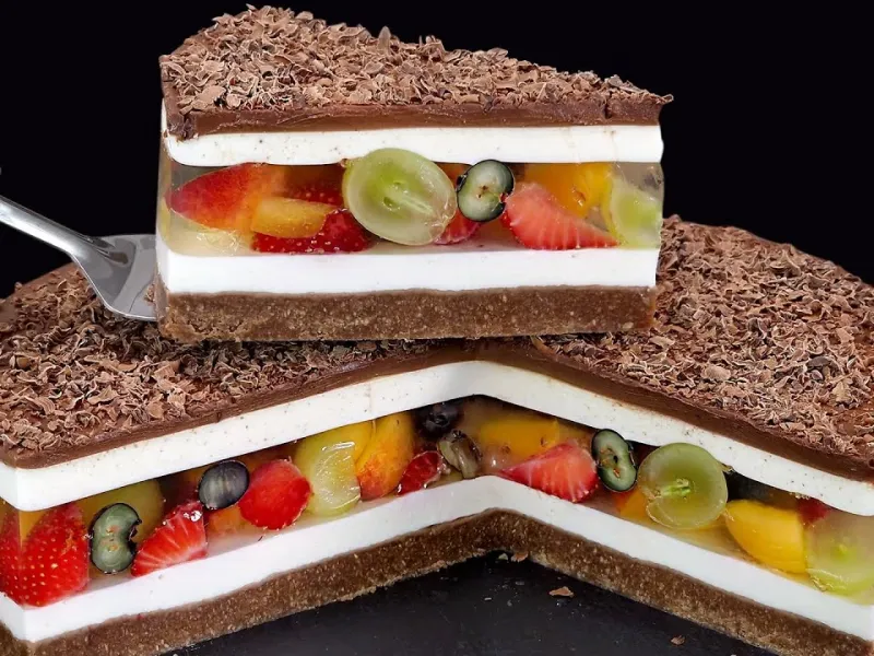 طرز تهیه دسر بدون پخت! بدون تخم مرغ، بدون آرد، بدون فر