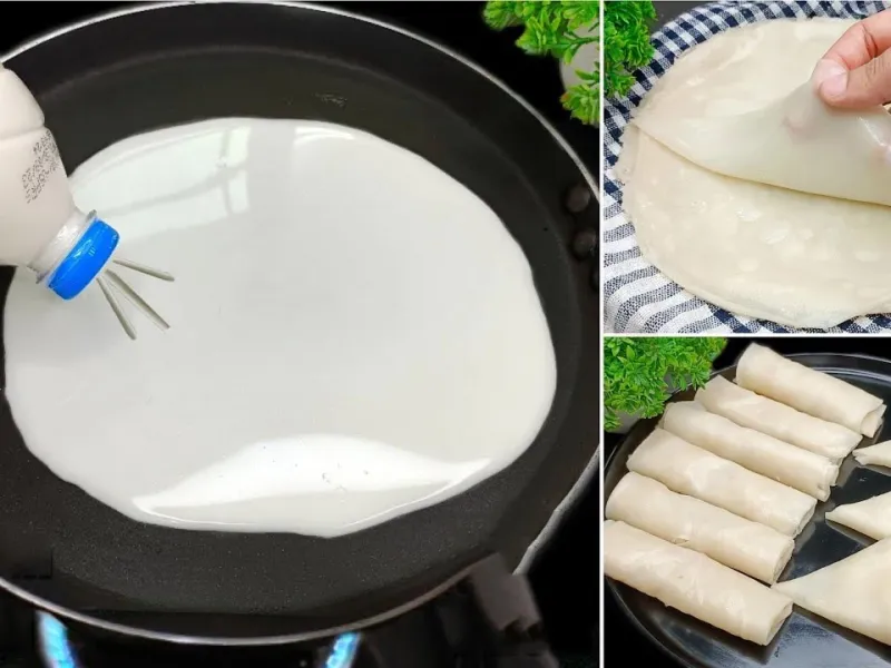 طرز تهیه خمیر همه کاره برای سمبوسه و دلمه در 2 دقیقه