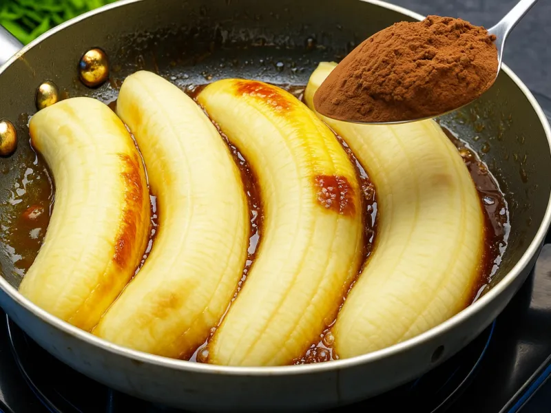 طرز تهیه دسر آسان بدون فر و سریع با موز و کاکائو