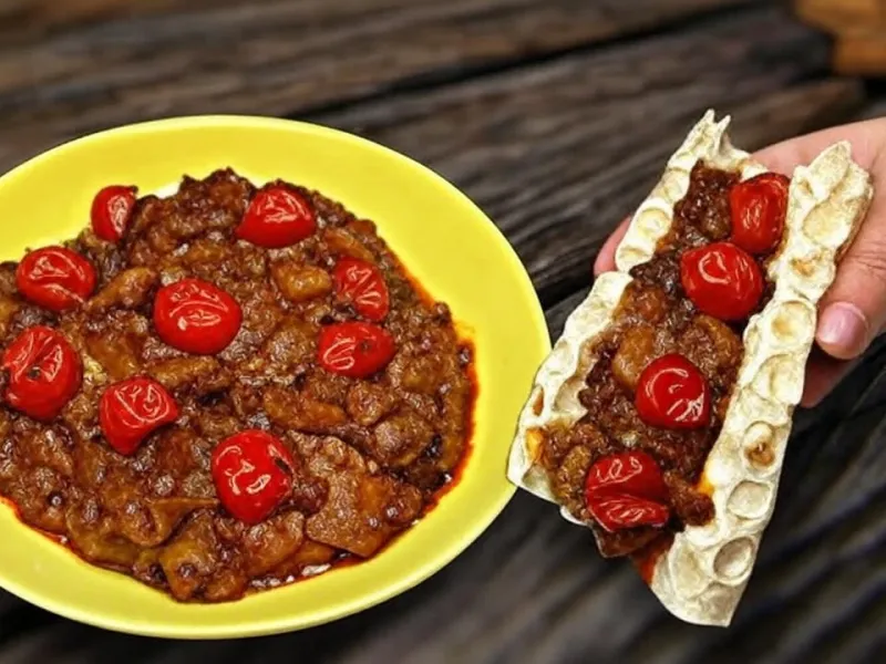 طرز تهیه غذایی خاص با بادمجون و رب انار | 100 برابر خوشمزه تر از گوشت