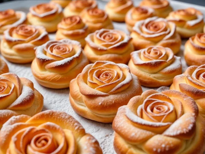 طرز تهیه نان و شیرینی گل رز نرم و تازه فقط در 15 دقیقه