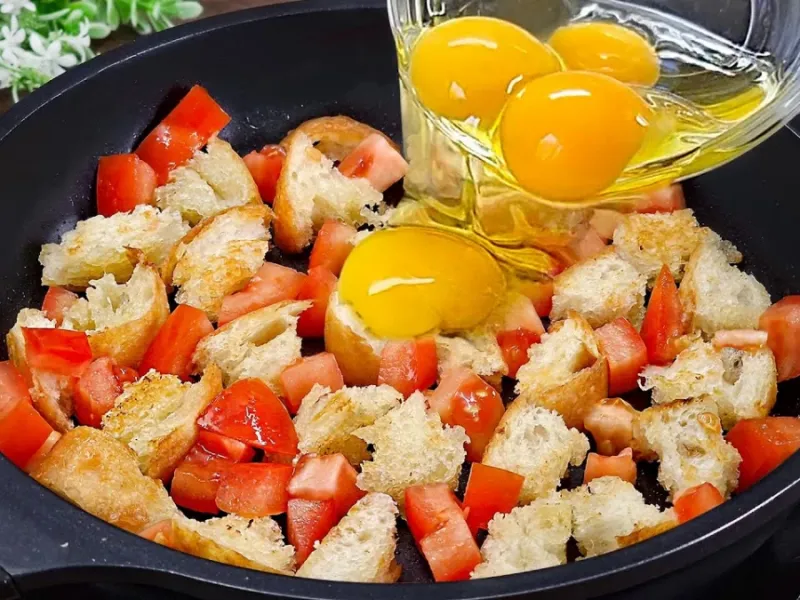 خوشمزه ترین دستور پخت با نان و تخم مرغ