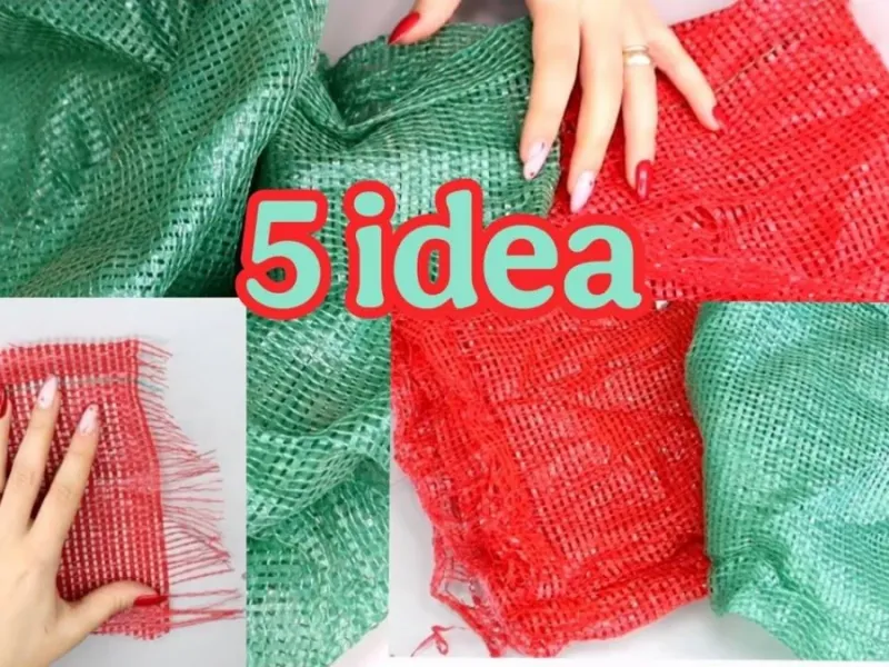 5 ایده بازیافت عالی با گونی های دورانداختنی