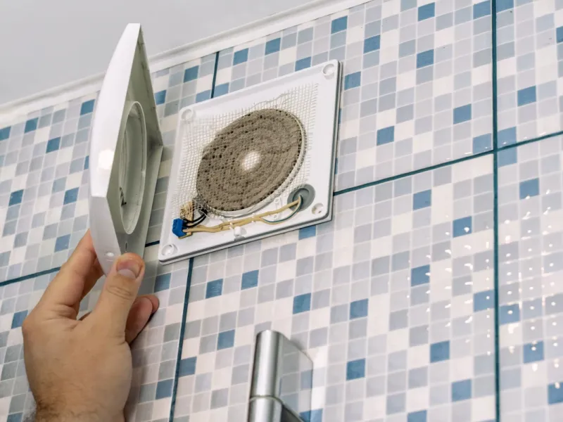 راهکار ساده تمیز کردن و تعمیر هواکش دستشویی و حمام