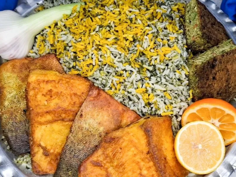 خوشمزه ترین سبزی پلو با ماهی شب عید به بهترین روش ، حتی خوشمزه تر از رستوران ها !!
