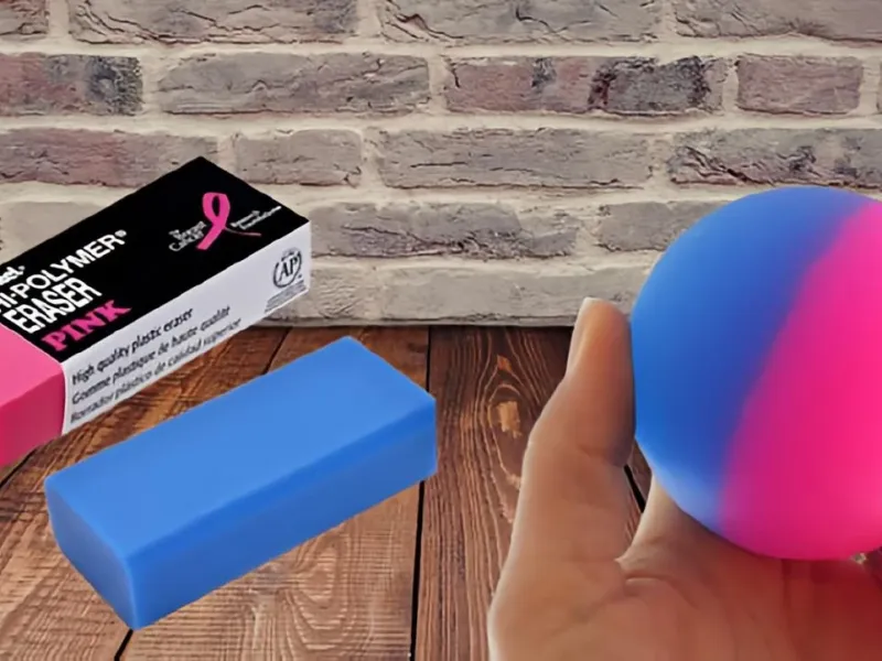 آموزش ساخت توپ های بامزه و پرشی در خانه با پاک کن