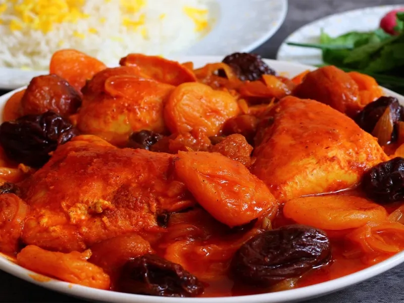 طرز تهیه آلو مسما غذای شمالی مجلسی و جا افتاده