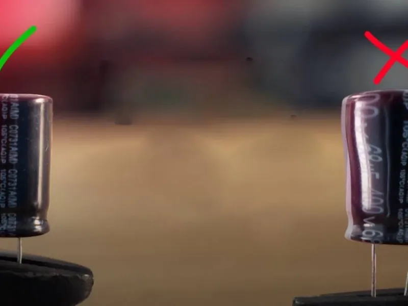 چطور بفهمیم خازن خرابه / تست خازن بدون ابزار و تجهیزات