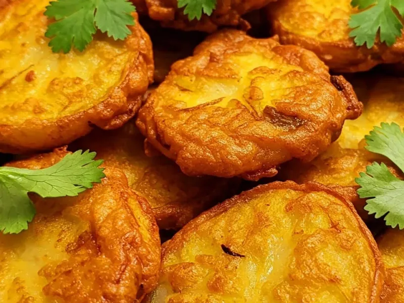 طرز تهیه پکوره کچالو یک غذای خوشمزه هندی با سیب زمینی