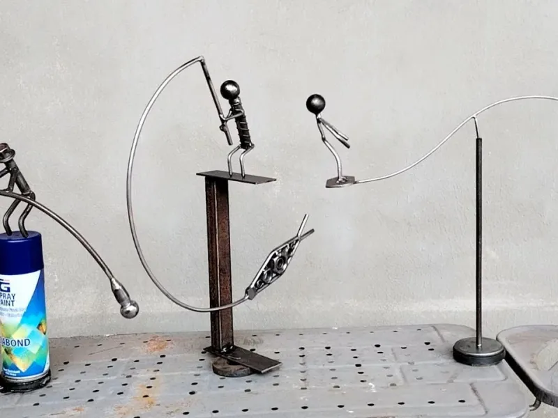 خلق آثار هنری زیبای دکوری فقط با ضایعات فلزی