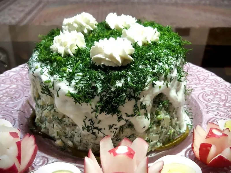 طرز تهیه سالاد پیازچه و سیب زمینی