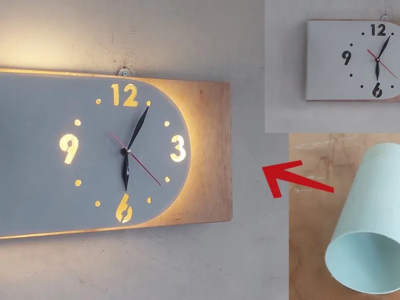 ایده های خلاقانه ساخت ساعت دیواری با لوله PVC از دکوراسیون خانه تا کسب و کار