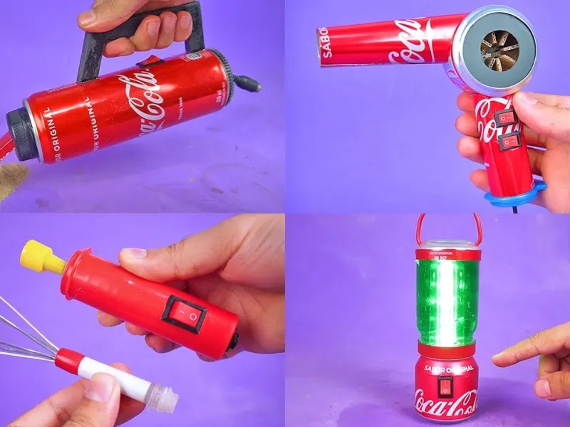 ساخت وسایل مینیاتوری با موتور DC و قوطی های نوشابه