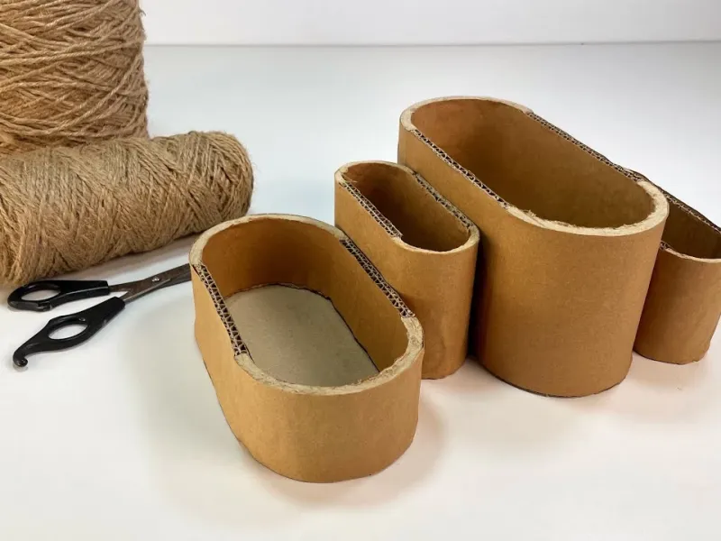 آموزش ساخت دکوری زیبا با مقوا و کنف