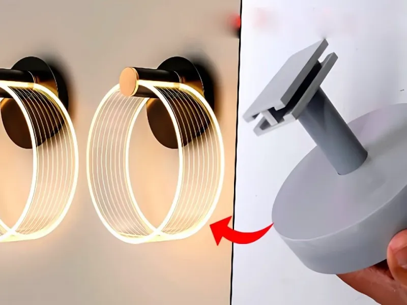 آموزش ساخت چراغ دیواری LED با لوله PVC برای اتاق نشیمن