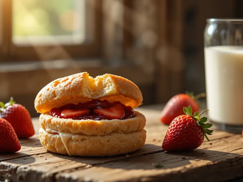 طرز تهیه بیسکویت توت فرنگی خانگی