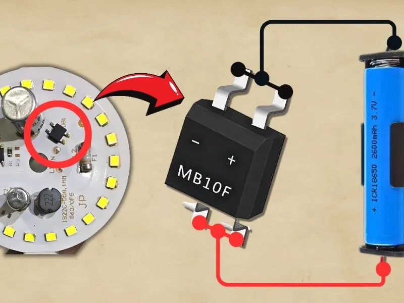 یک ترفند عالی برای ساخت شاژر لیتیومی