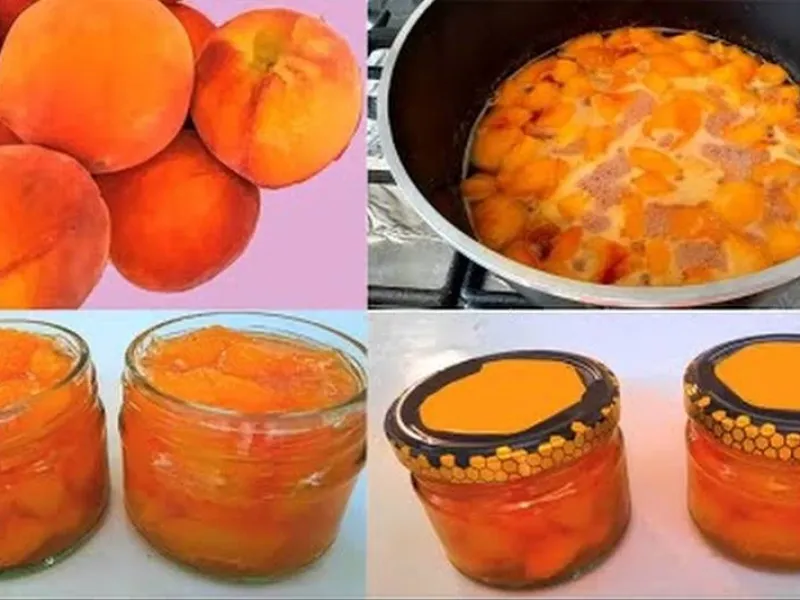 طرز تهیه مربای هلو درجه یک در خانه