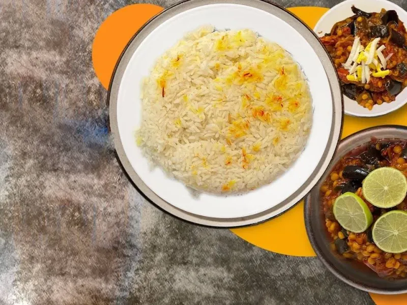 طرز تهیه خوراک بادمجان مراکشی یک غذای گیاهی و خوشمزه