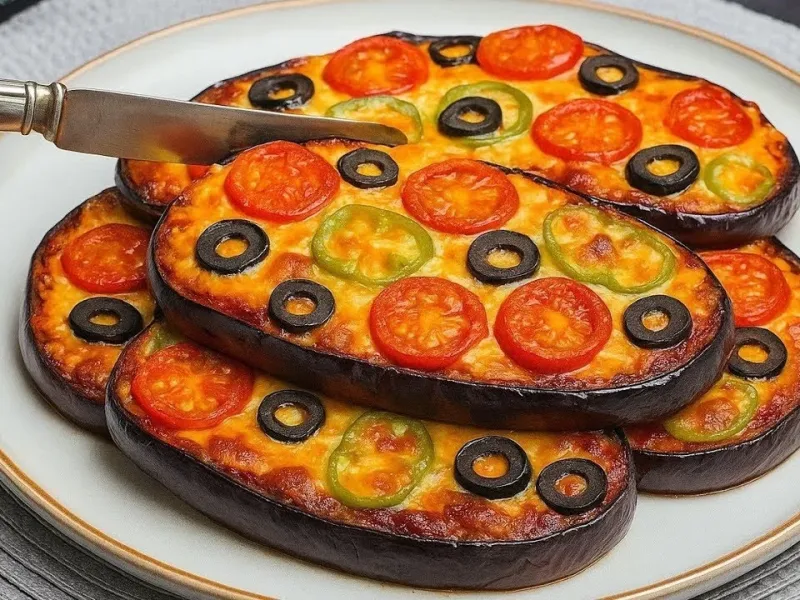 دستور پخت بادمجان بدون سرخ کردن، بهتر از پیتزا!