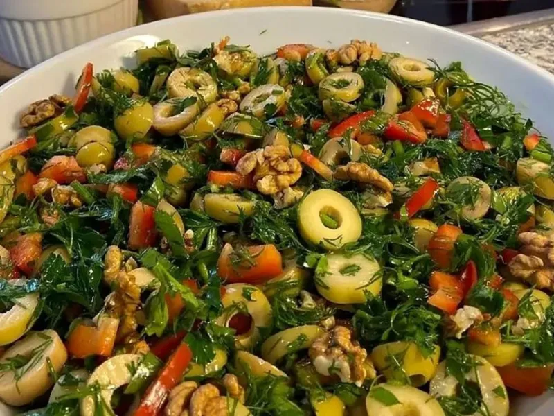 طرز تهیه سالاد زیتون یک سالاد متفاوت