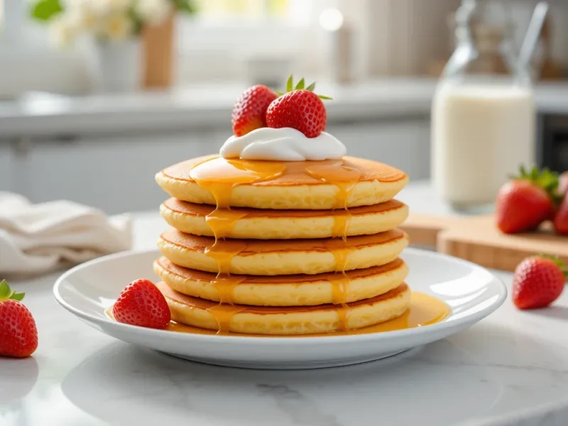 طرز تهیه پنکیک با ماست، صبحانه ای لذیذ و سالم
