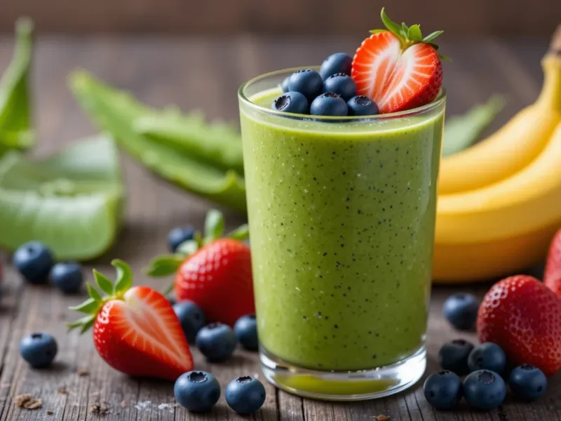 طرز تهیه اسموتی آلوئه ورا یک نوشیدنی خوشمزه و مفید