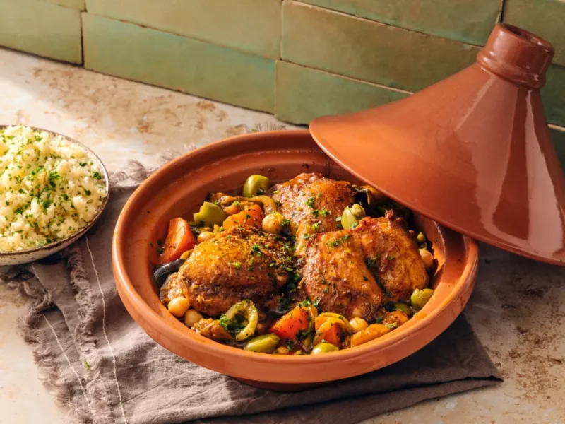 طرز تهیه طاجین مرغ مراکشی با طعم بی نظیر