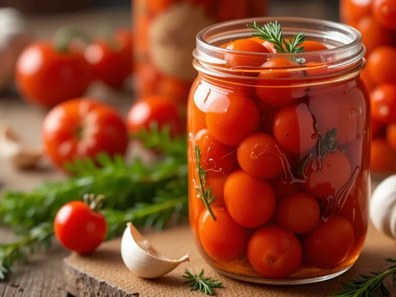 مراحل تهیه شور گوجه گیلاسی خانگی