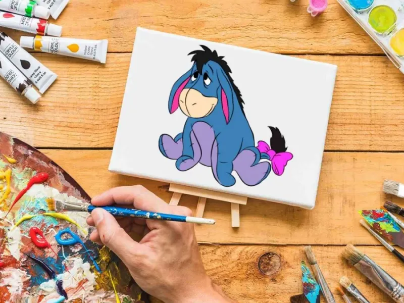 با 8 مرحله فوق العاده راحت یک الاغ پو نقاشی کن