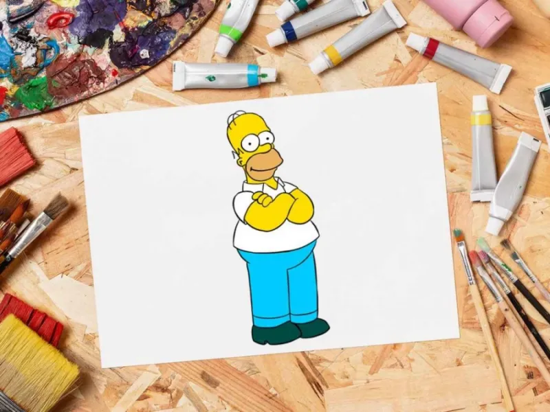 با 8 مرحله ساده سیمپسون ها را نقاشی کن