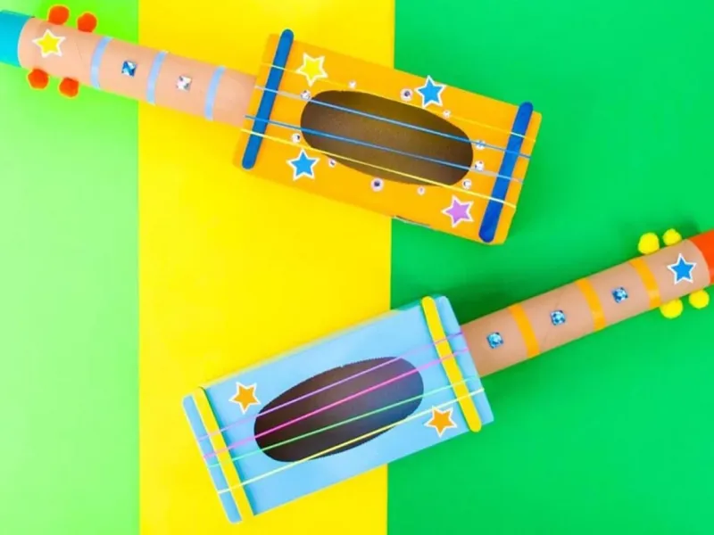 با مواد بازیافتی و دور ریختنی یک گیتار خفن درست کن