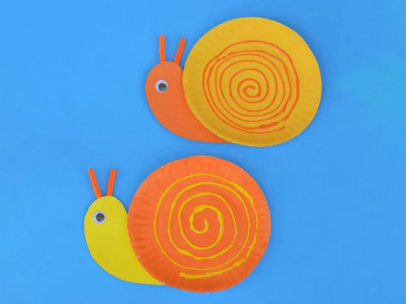 روش ساخت کاردستی حلزون با بشقاب یک بار مصرف فوق العاده راحت