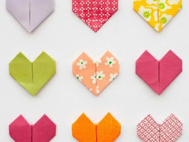 ساخت قلب کاغذی با اوریگامی؛ هدیه ای پر از احساس