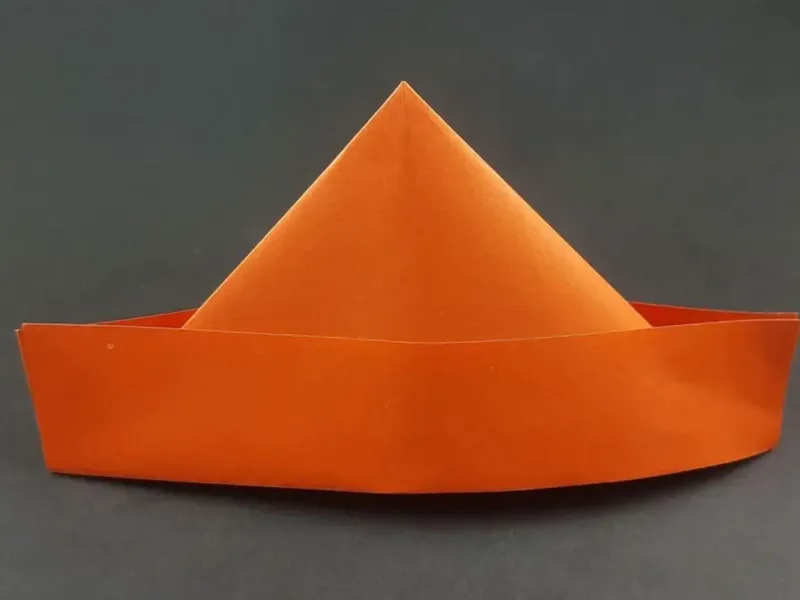 آموزش ساخت اوریگامی کلاه کودکانه با تصویر