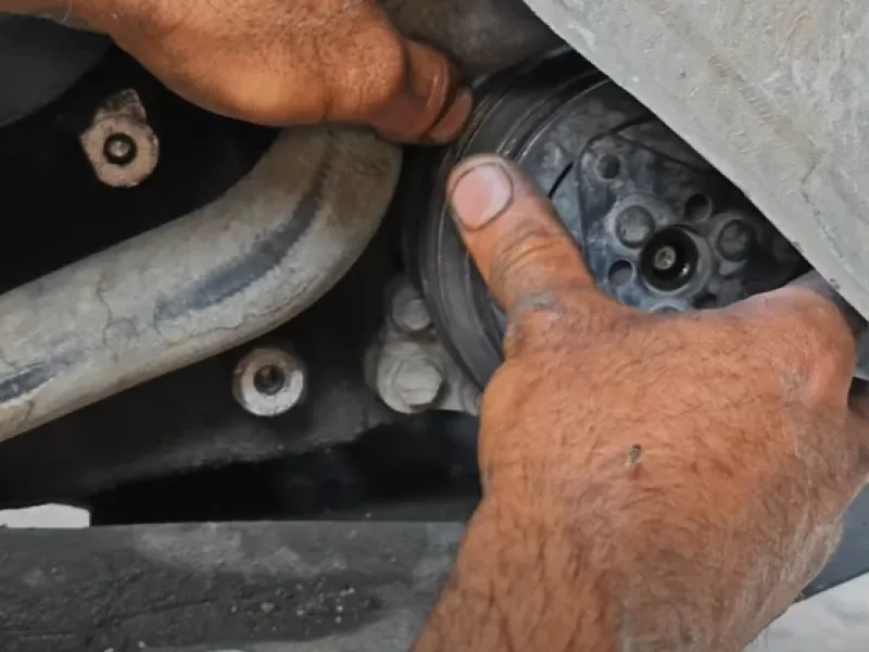 تعویض بلبرینگ کمپرسور کولر خودرو بدون تخلیه گاز