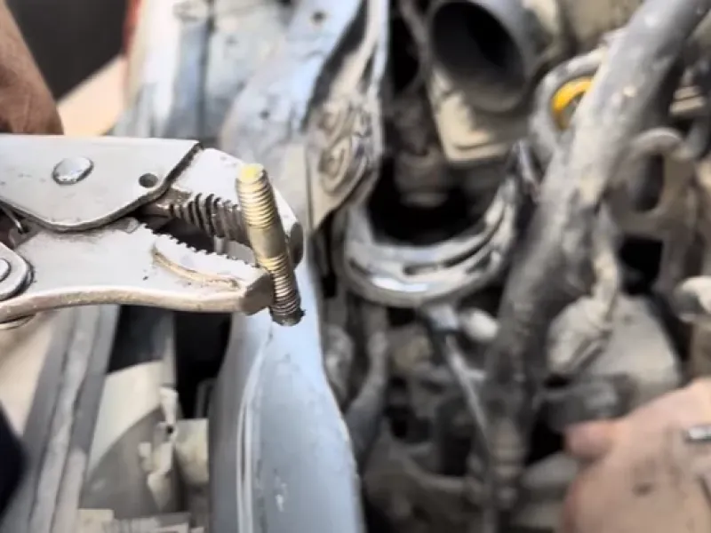 آموزش تعویض واشر پنجه اگزوز پراید / رفع صدای اضافی در چند دقیقه