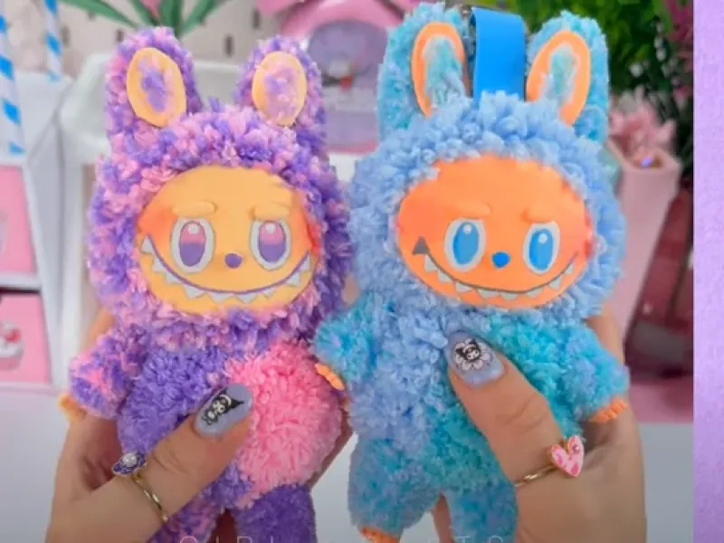 ساخت لبوبوی نرم و دوست داشتنی با کاموا / عروسک لبوبو بامزه بسازید