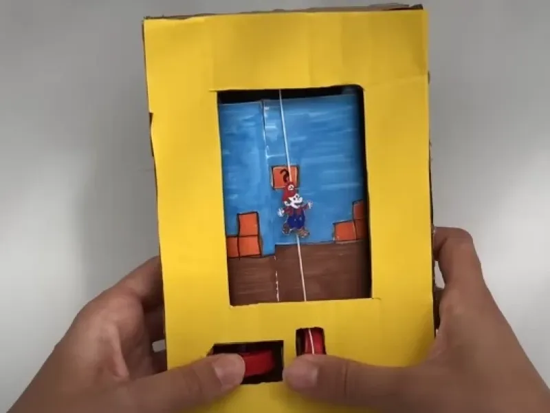 ساخت بازی قارچ خور با استفاده از کارتن / فیلم