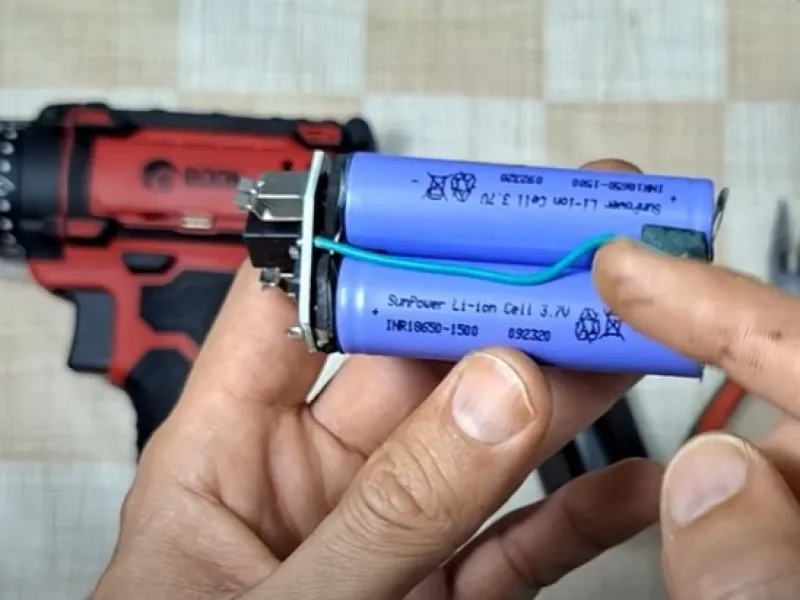 آموزش تعمیر و تعویض باتری دریل شارژی / فیلم