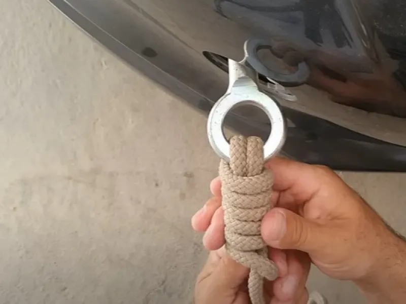 بستن طناب بکسل ماشین به شکلی حرفه ای / طناب بکسل را به این شکل ببندید