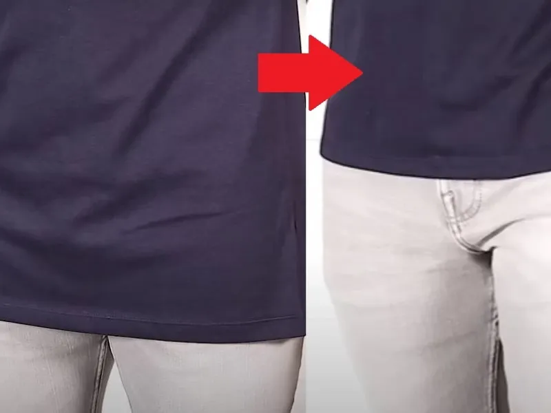 نحوه کوتاه کردن تیشرت بلند / تیشرت های بلند رو این شکلی کوتاه کنید