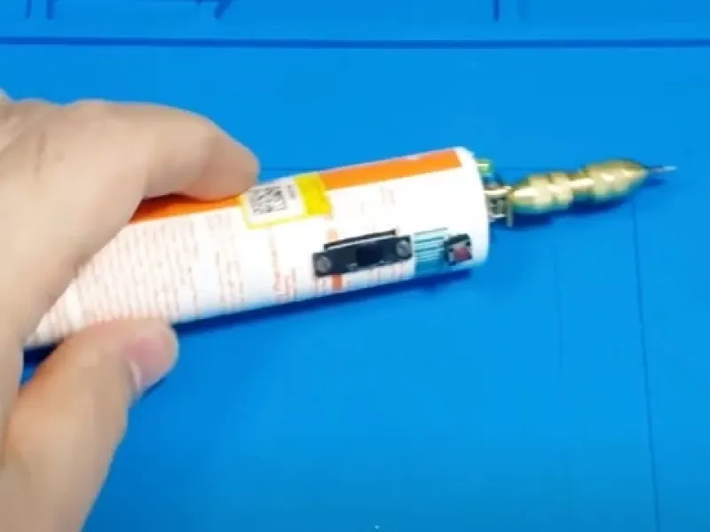 نحوه ساخت پیچ گوشتی شارژی / ساخت پیچ گوشتی شارژی با قوطی قرص جوشان