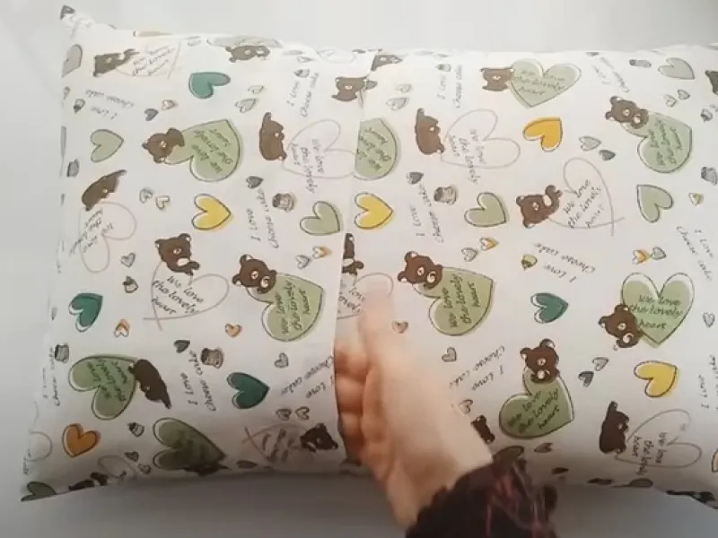 نحوه دوخت روبالشتی پاکتی / مراحل دوخت کردن روبالشتی پاکتی