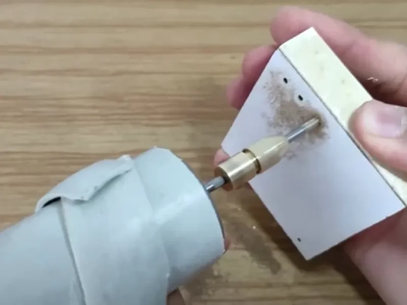 نحوه ساخت مینی دریل / ساخت دریل مینیاتوری ساده