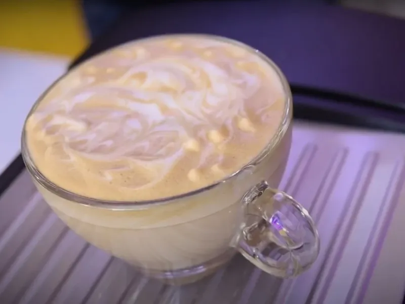 تهیه کاپوچینو با دستگاه اسپرسو ساز خانگی / فیلم